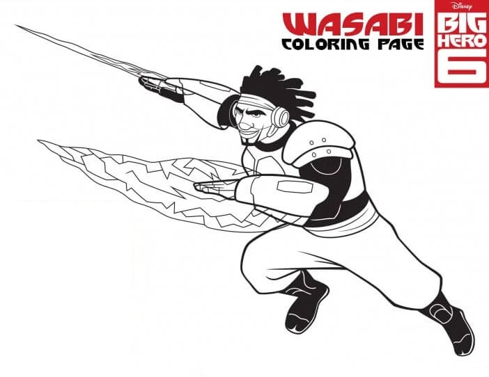 Big Hero 6 boyama sayfası – yaratıcılık, eğlenceli etkinlik