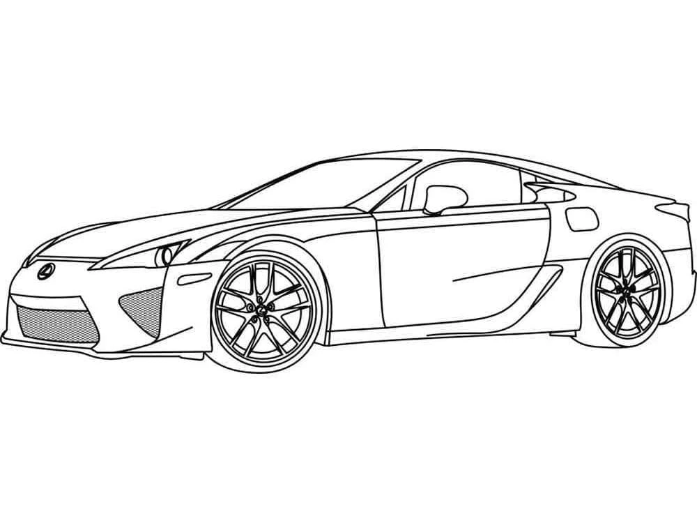 Lexus boyama sayfası – PDF indir, sevimli karakter