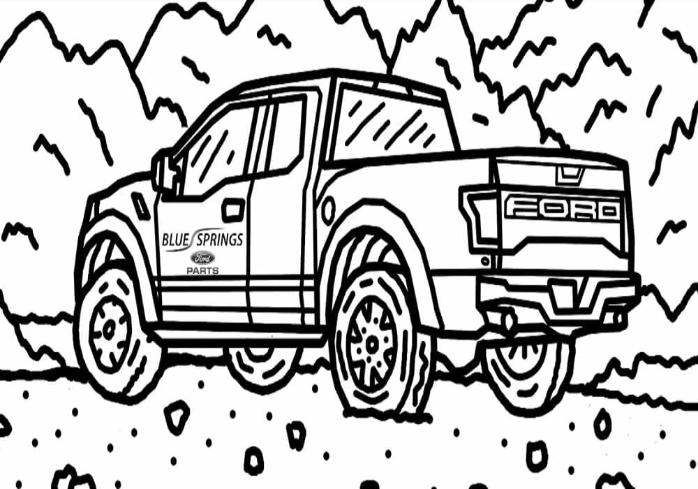 Ford boyama sayfası – boyama çalışması, yaratıcılığı geliştirir