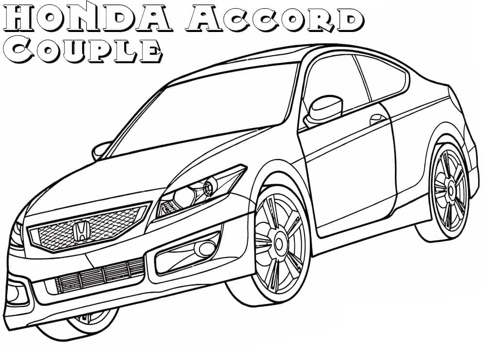 Honda boyama sayfası – keyifli zaman, renkli çizimler