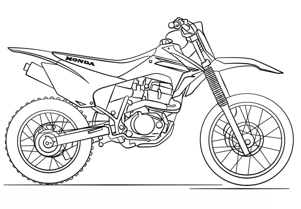 Honda boyama sayfası – PDF indir, sevimli karakter