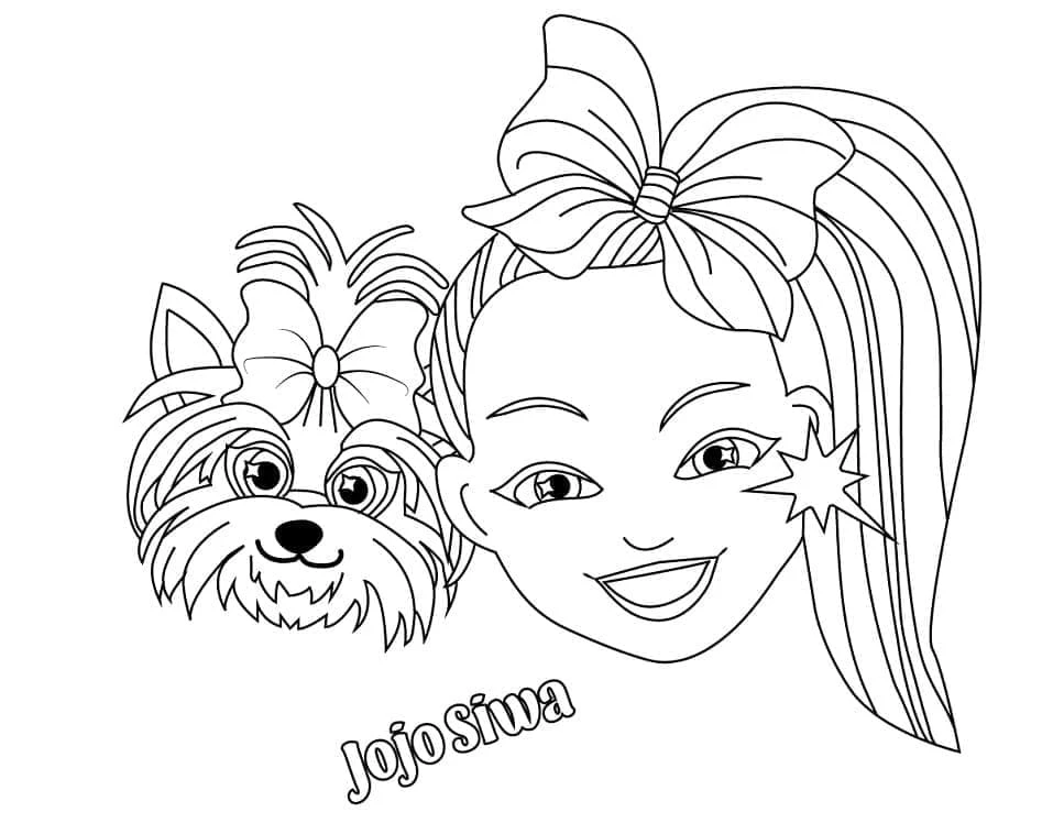 JoJo Siwa boyama sayfası #11 – aile ile vakit geçirme, renk bilgisini öğretir
