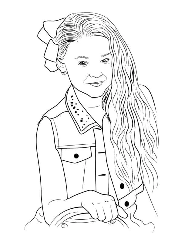 JoJo Siwa boyama sayfası – ücretsiz yazdır, boyama etkinliği