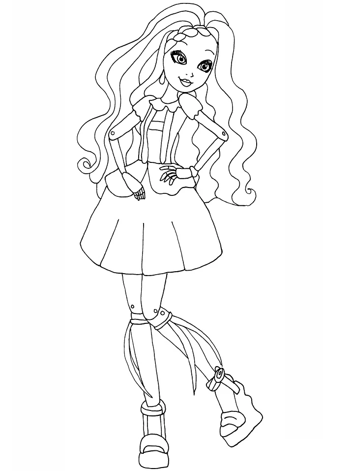 Ever After High boyama sayfası – ücretsiz yazdır, boyama etkinliği
