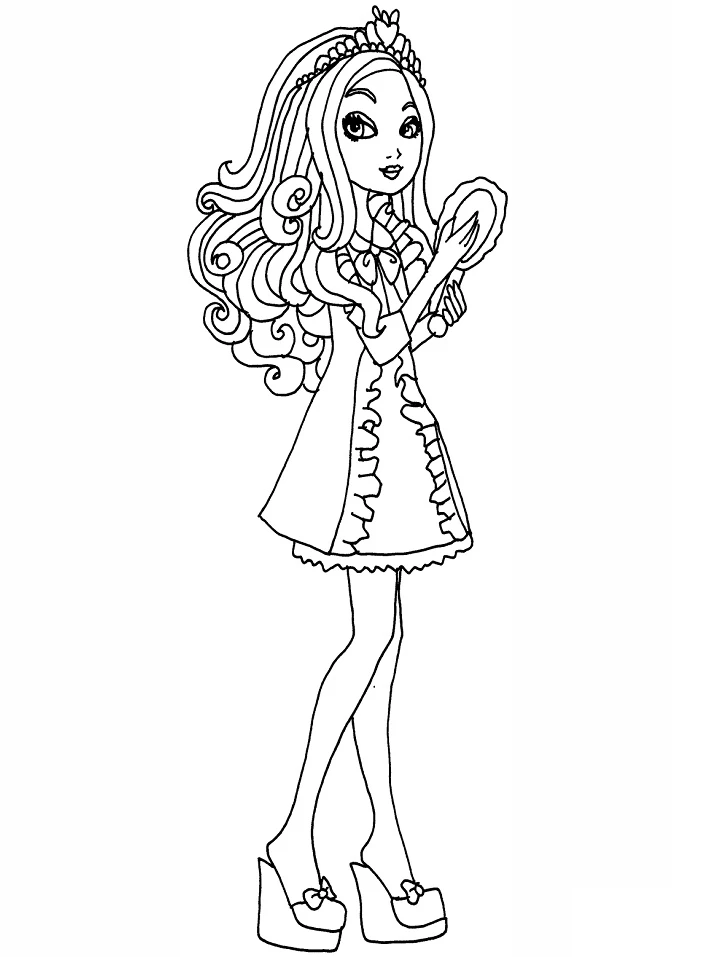 Ever After High boyama sayfası – yaratıcılığı geliştirir, keyifli zaman