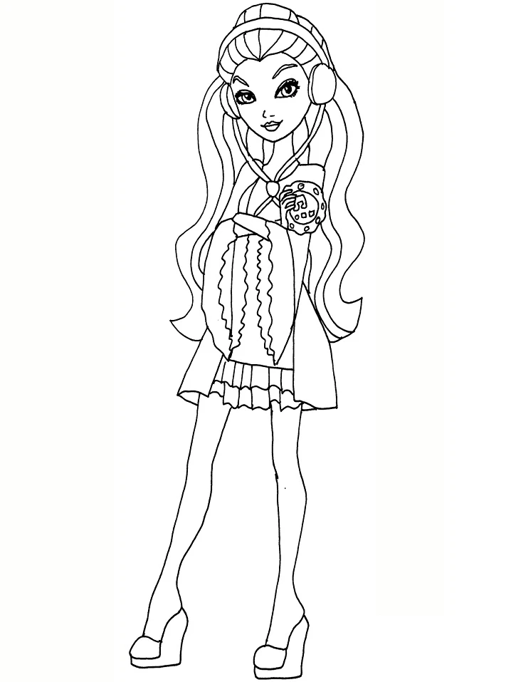 Ever After High boyama sayfası – boyama etkinliği, çocuk aktivitesi