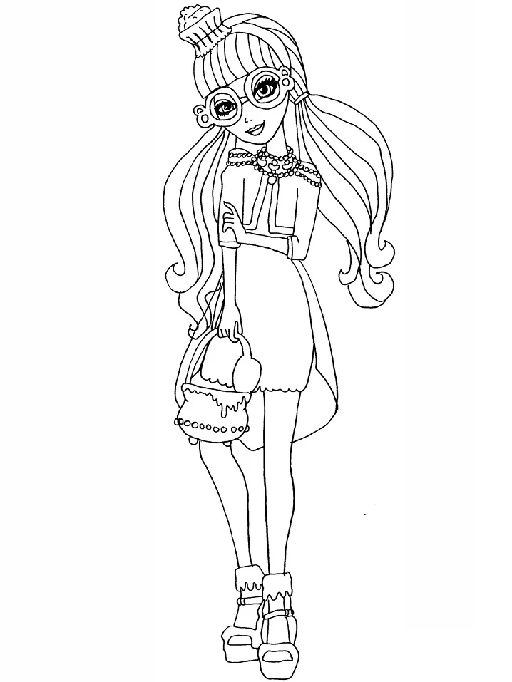 Ever After High boyama sayfası – eğitici aktivite, yaratıcılık