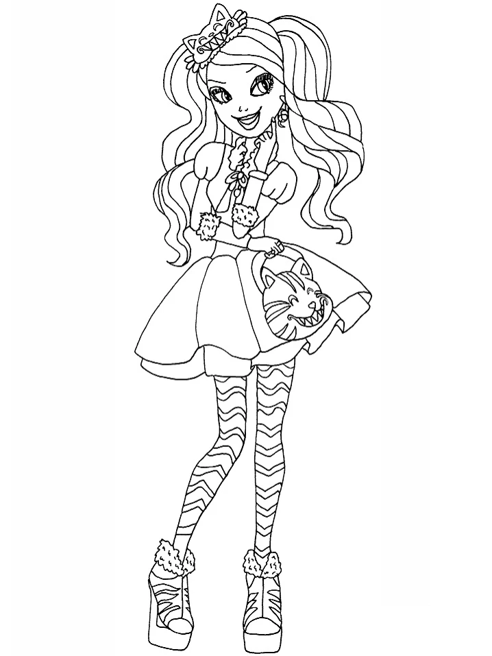 Ever After High boyama sayfası – evde etkinlik, ücretsiz yazdır