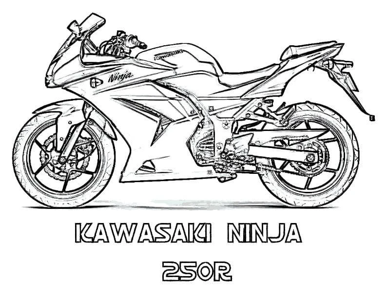 Kawasaki boyama sayfası – ücretsiz yazdır, boyama etkinliği