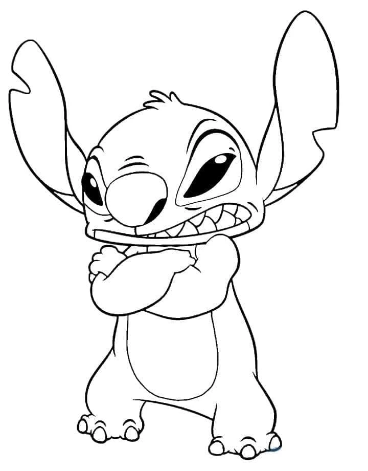 Lilo & Stitch boyama sayfası – boyama çalışması, yaratıcılığı geliştirir