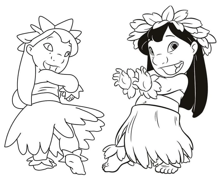 Lilo & Stitch boyama sayfası – ücretsiz yazdır, boyama etkinliği