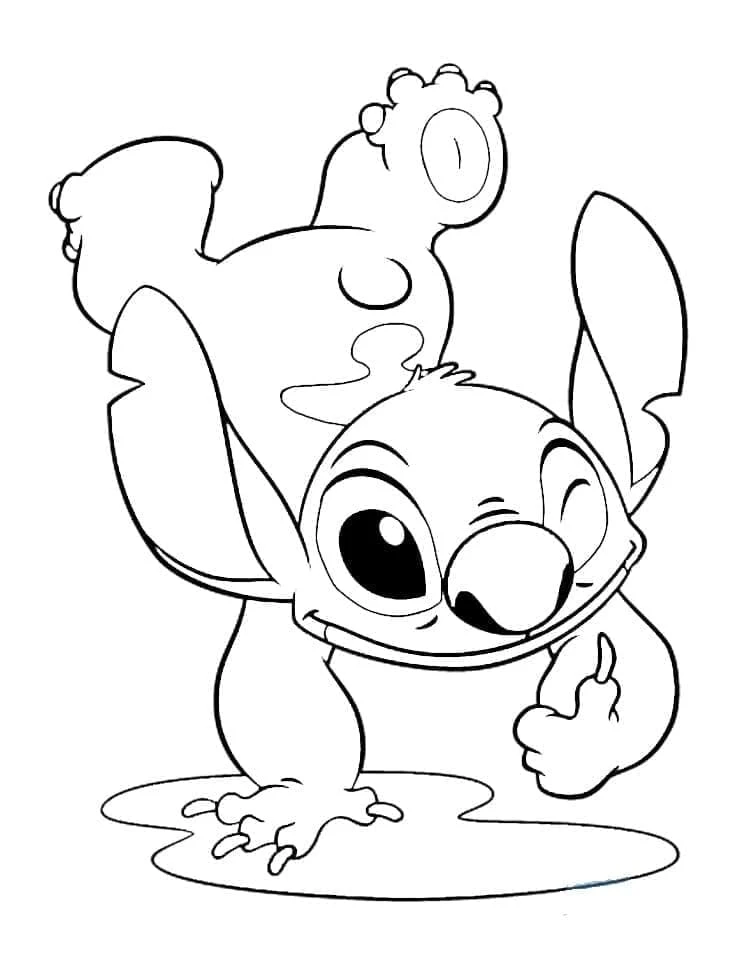 Lilo & Stitch boyama sayfası – eğitici aktivite, yaratıcılık