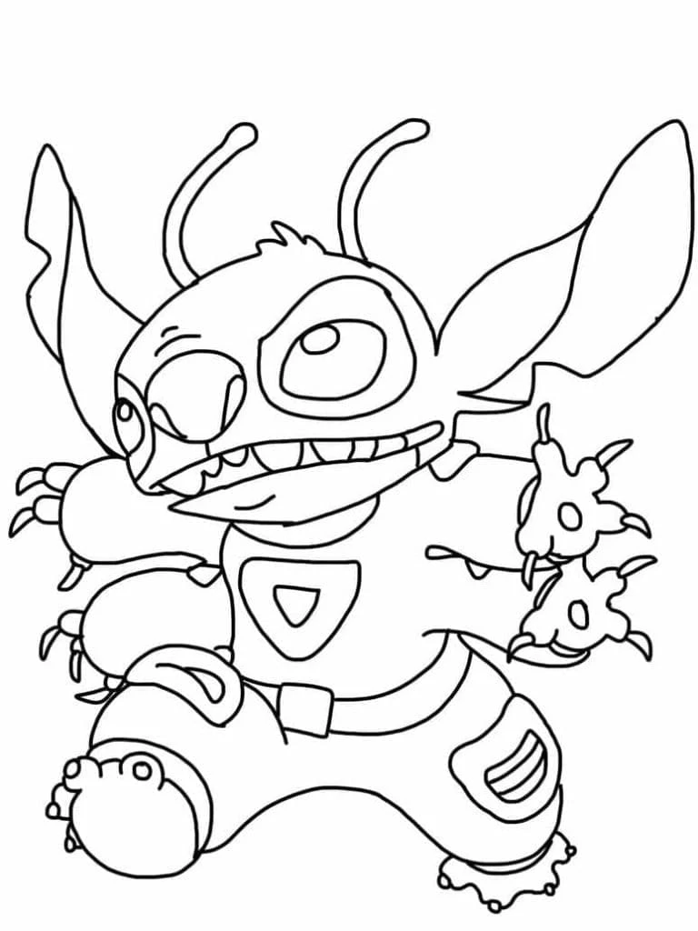 Lilo & Stitch boyama sayfası – çocuklar için, çizgi film temalı