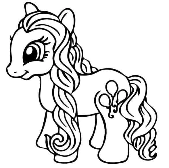 MLP boyama sayfası – renkli çizimler, okul öncesi