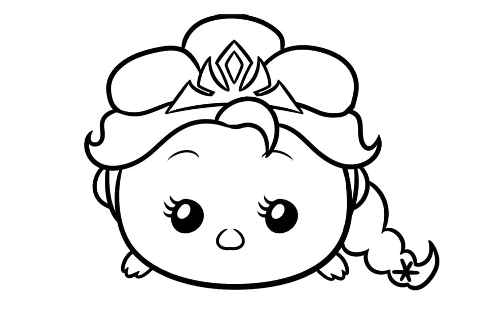 Tsum Tsum boyama sayfası – renkli çizimler, okul öncesi