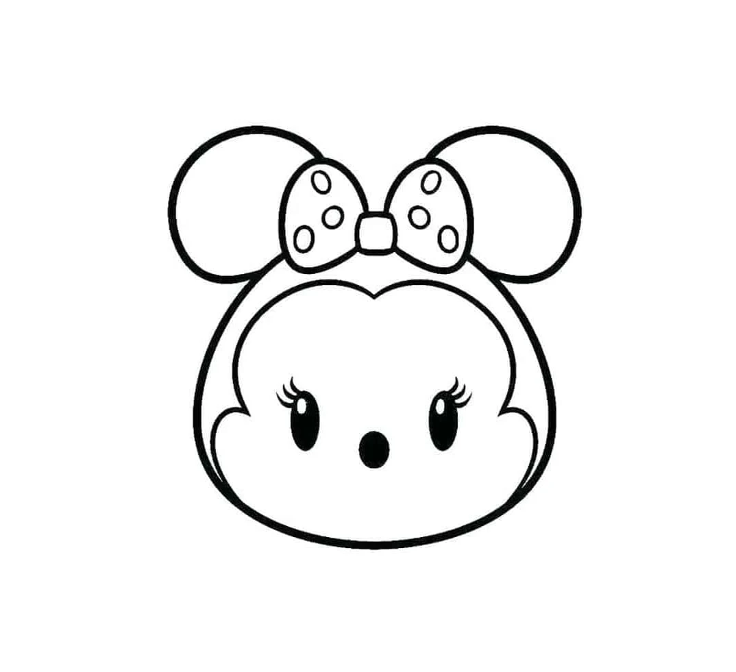 Tsum Tsum boyama sayfası – eğlenceli etkinlik, el becerilerini geliştirir