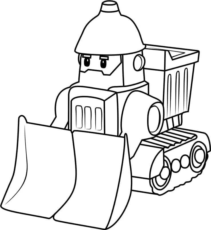 Robocar Poli boyama sayfası – eğlenceli etkinlik, el becerilerini geliştirir
