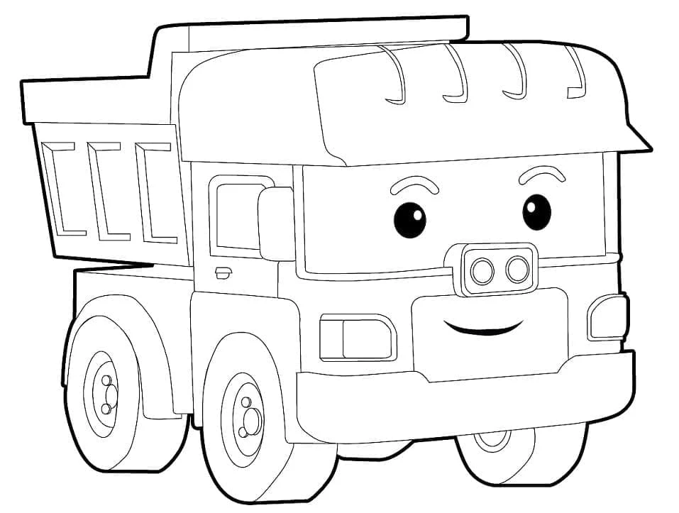 Robocar Poli boyama sayfası – boyama etkinliği, çocuk aktivitesi