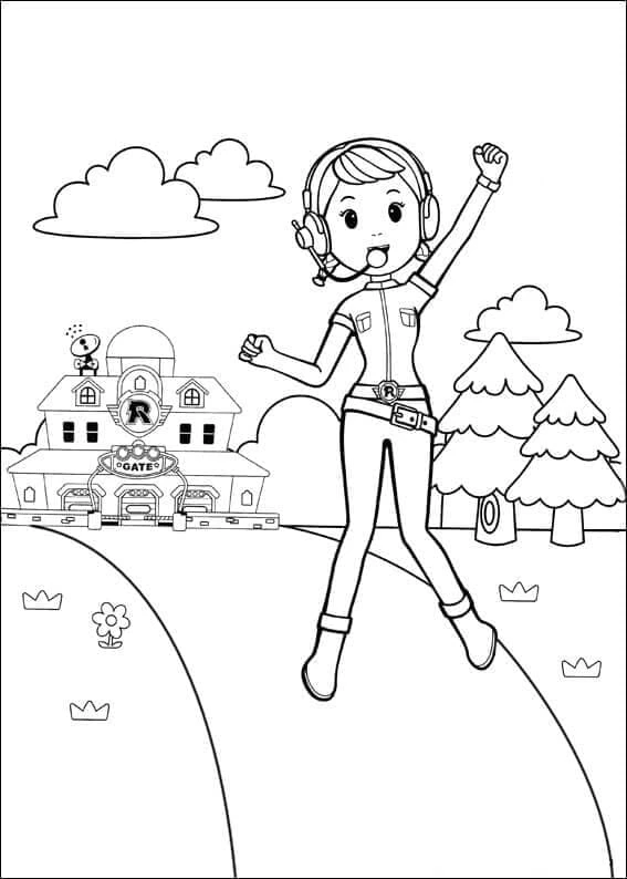 Robocar Poli boyama sayfası – eğitici aktivite, yaratıcılık