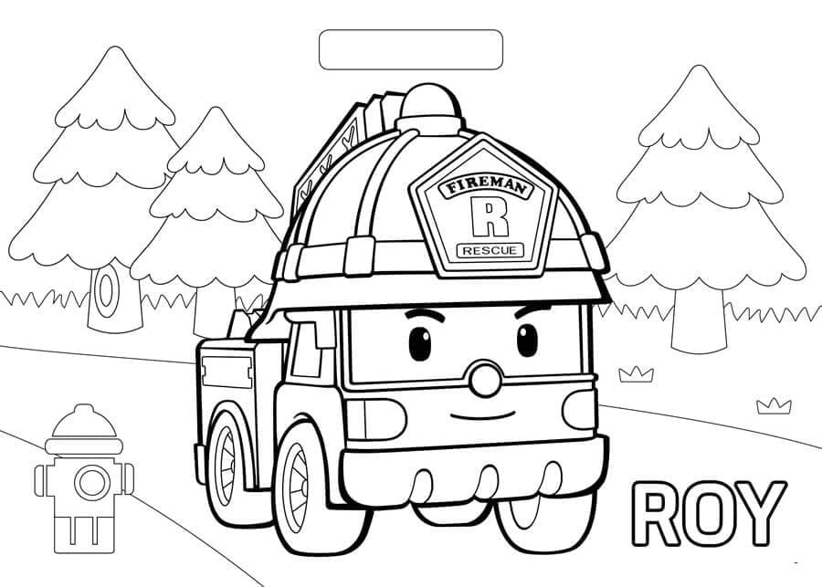 Robocar Poli boyama sayfası – yaratıcılık, eğlenceli etkinlik
