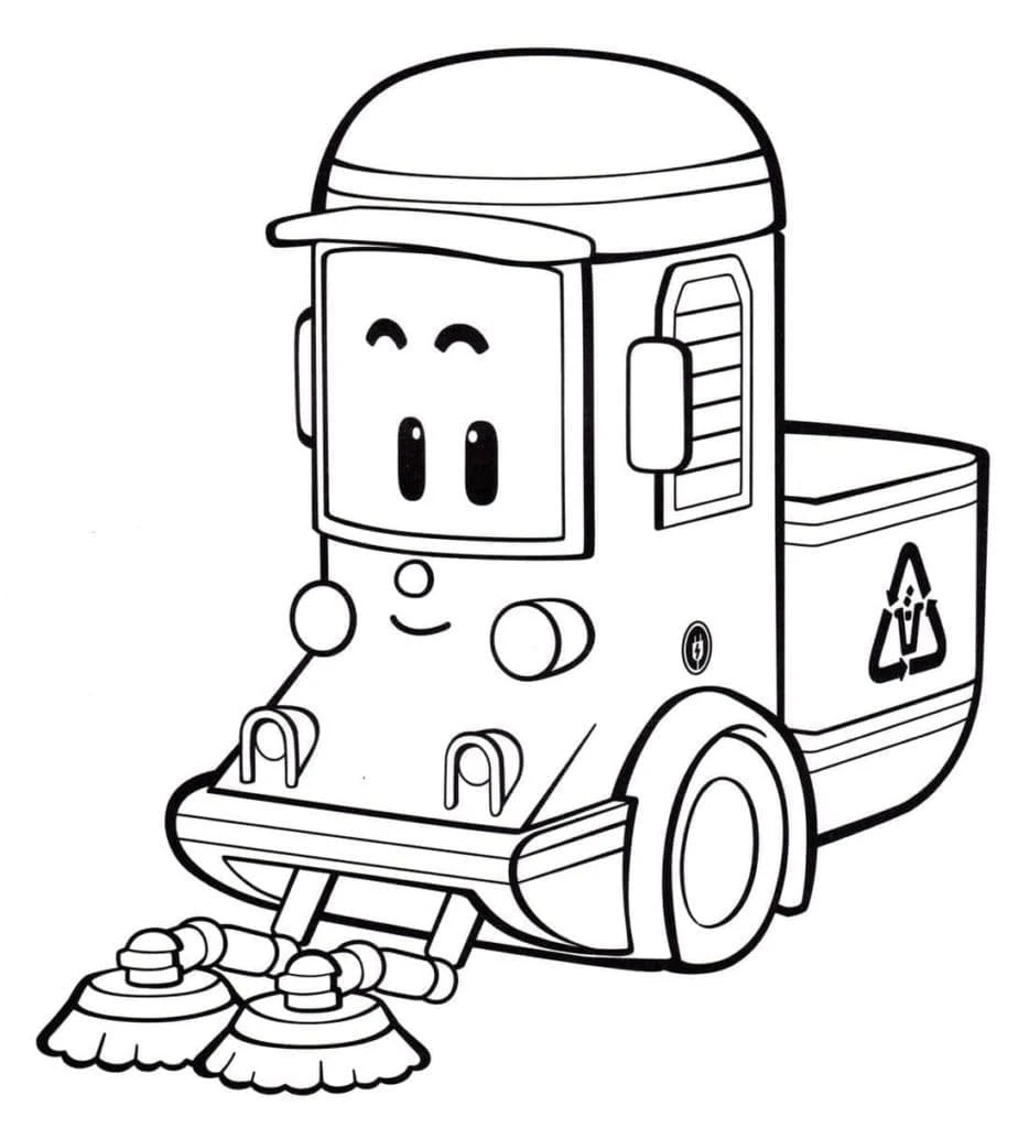 Robocar Poli boyama sayfası – ücretsiz yazdır, boyama etkinliği