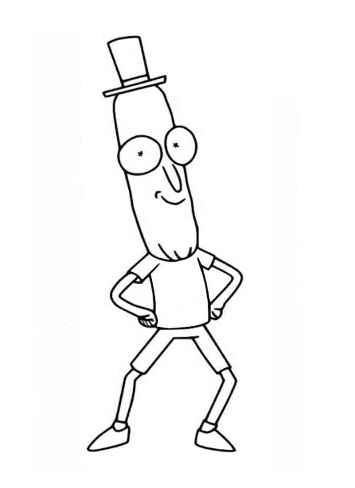 Rick And Morty boyama sayfası – çocuk aktivitesi, PDF indir