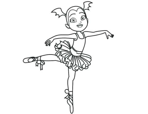 Vampirina boyama sayfası – boyama etkinliği, çocuk aktivitesi
