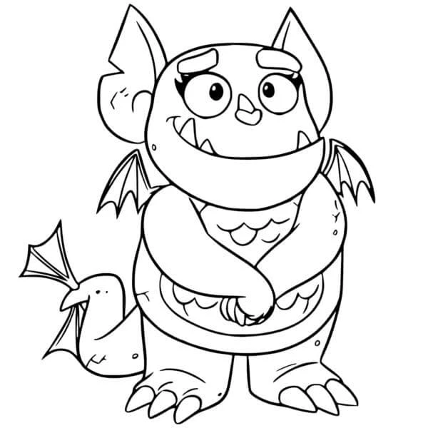 Vampirina boyama sayfası – boyama çalışması, yaratıcılığı geliştirir