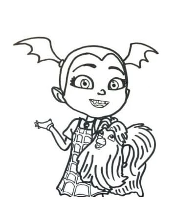 Vampirina boyama sayfası – yaratıcılık, eğlenceli etkinlik