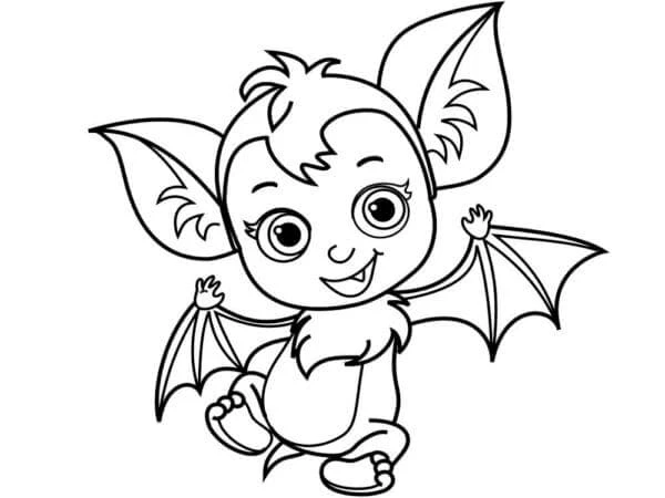 Vampirina boyama sayfası – el becerilerini geliştirir, boyama çalışması