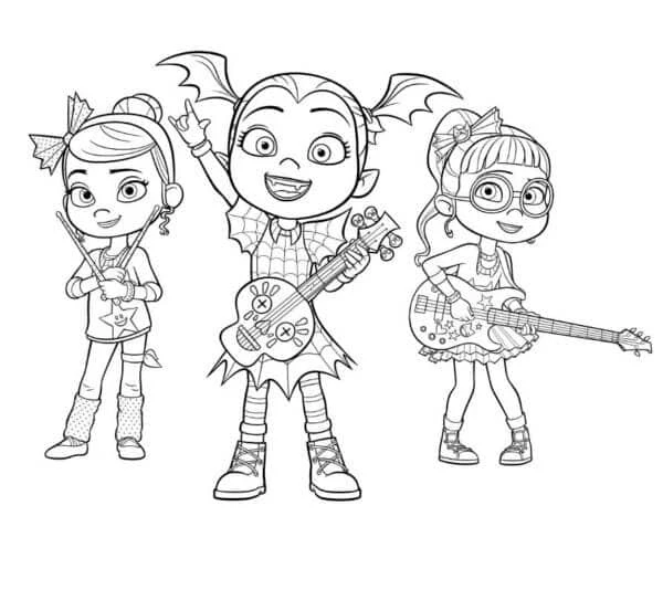Vampirina boyama sayfası – ücretsiz yazdır, boyama etkinliği
