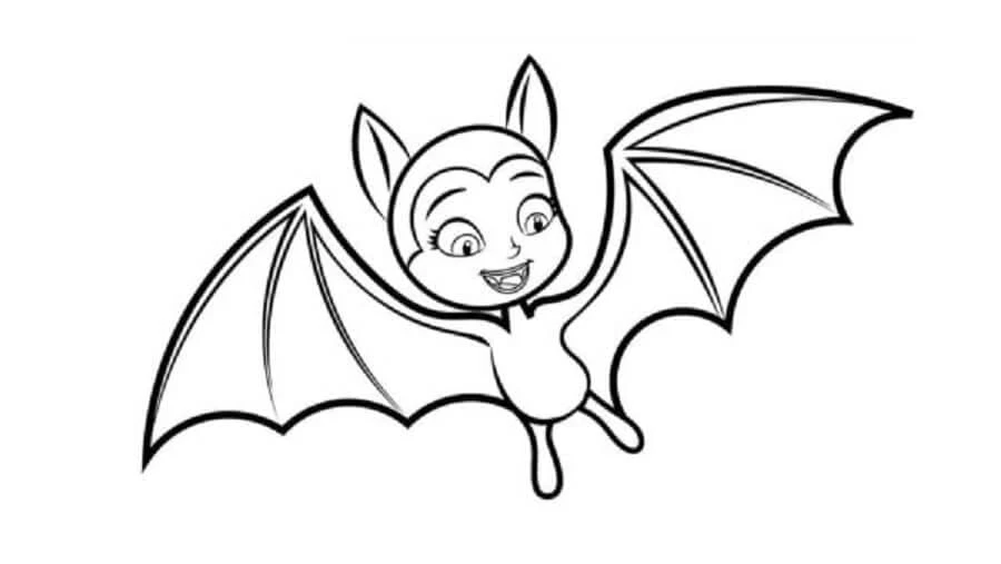 Vampirina boyama sayfası – çocuklar için, çizgi film temalı