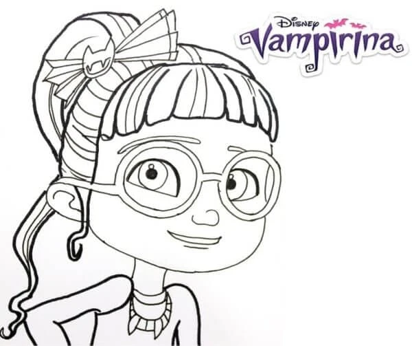 Vampirina boyama sayfası – keyifli zaman, renkli çizimler