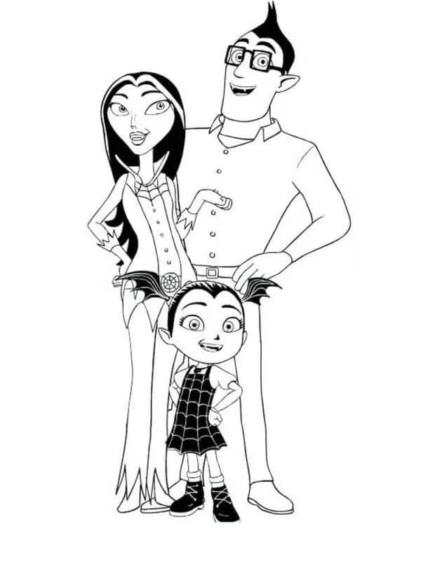 Vampirina boyama sayfası – evde etkinlik, ücretsiz yazdır