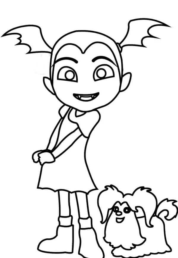 Vampirina boyama sayfası – evde etkinlik, ücretsiz yazdır