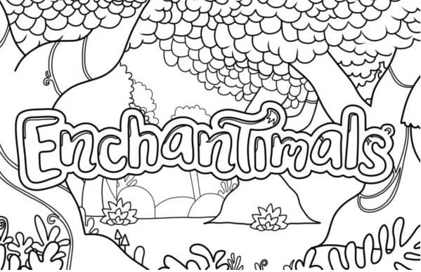 Enchantimals boyama sayfası – okul öncesi, evde etkinlik