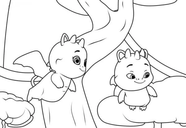 Enchantimals boyama sayfası – PDF indir, sevimli karakter