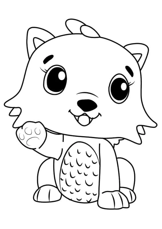 Hatchimals boyama sayfası – PDF indir, sevimli karakter