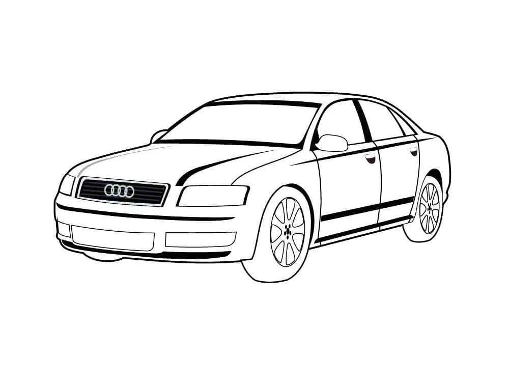 Audi boyama sayfası – ücretsiz yazdır, boyama etkinliği