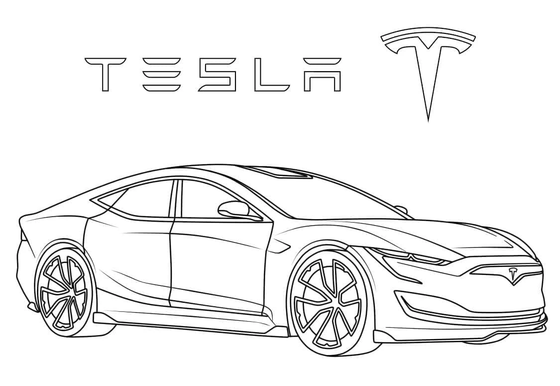 Tesla boyama sayfası #3 – ekran süresine alternatif, çocuklarla kaliteli zaman