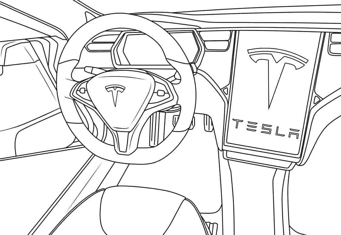 Tesla boyama sayfası #10 – çocuklarla kaliteli zaman, yaratıcılığı geliştirir