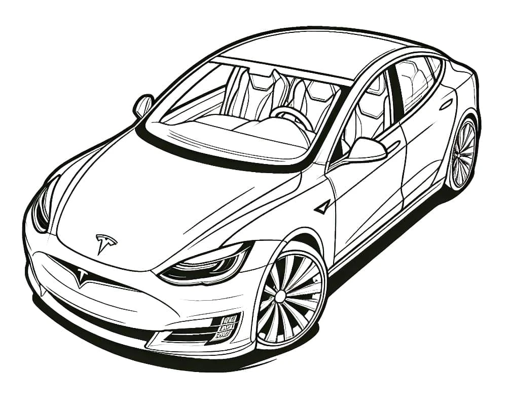 Tesla boyama sayfası #30 – boyama çalışması, sınıf etkinliği