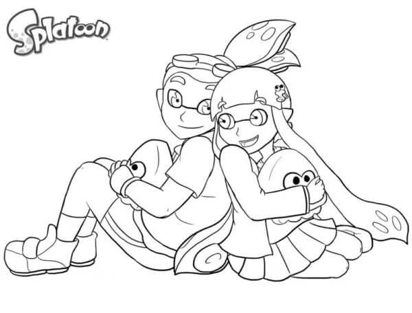 Splatoon boyama sayfası – boyama etkinliği, çocuk aktivitesi