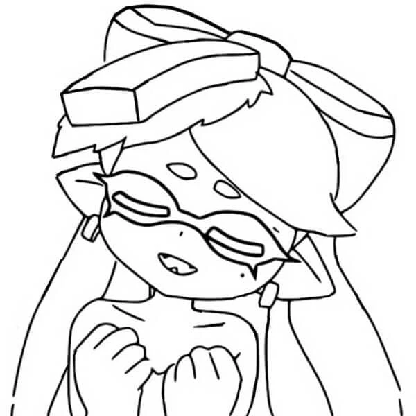 Splatoon boyama sayfası – PDF indir, sevimli karakter
