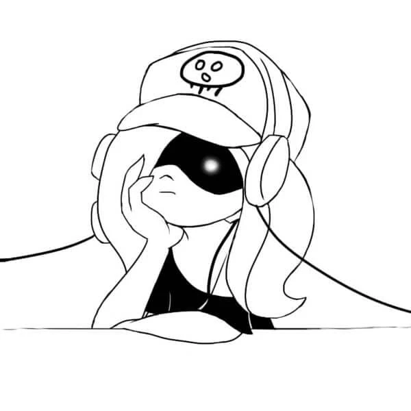 Splatoon boyama sayfası – okul öncesi, evde etkinlik