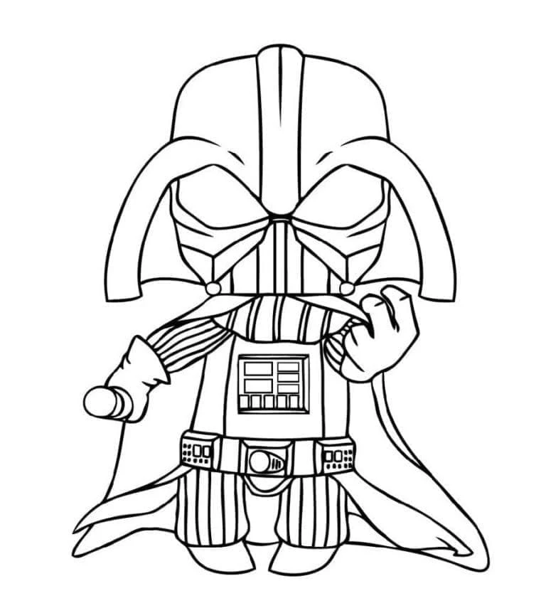 Darth Vader boyama sayfası – eğitici aktivite, yaratıcılık