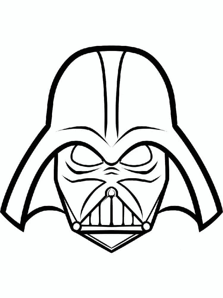 Darth Vader boyama sayfası – çocuk aktivitesi, PDF indir