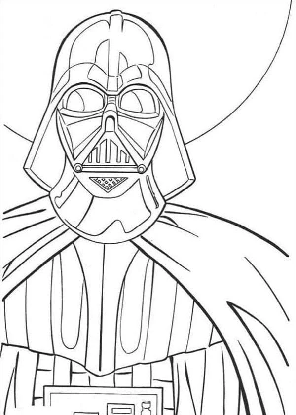 Darth Vader boyama sayfası – eğitici aktivite, yaratıcılık