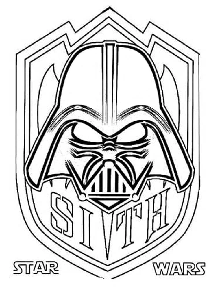 Darth Vader boyama sayfası – el becerilerini geliştirir, boyama çalışması