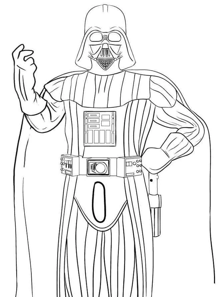 Darth Vader boyama sayfası – yaratıcılık, eğlenceli etkinlik